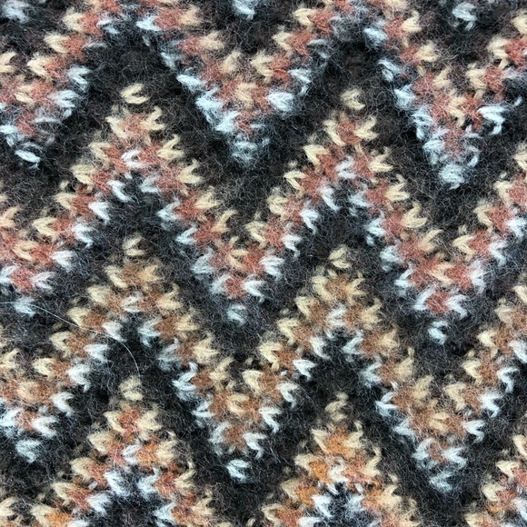 Tickled Pink Women’s O/S Brown Infinity  Winter Scarf w/ Aztec Boho Vibes - Picture 4 of 8